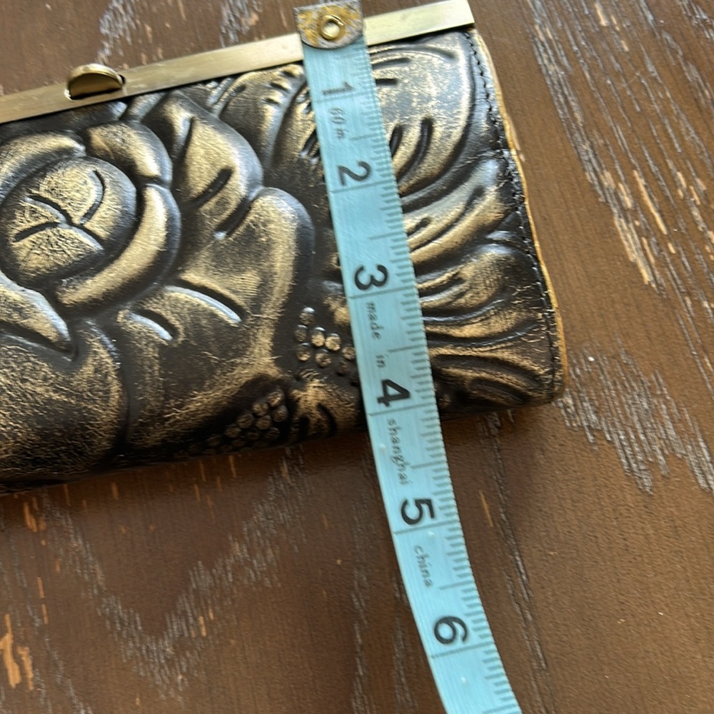 Patricia Nash Tooled Cauchy Wallet or clutch boho embossed metallic boho - Picture 10 of 10